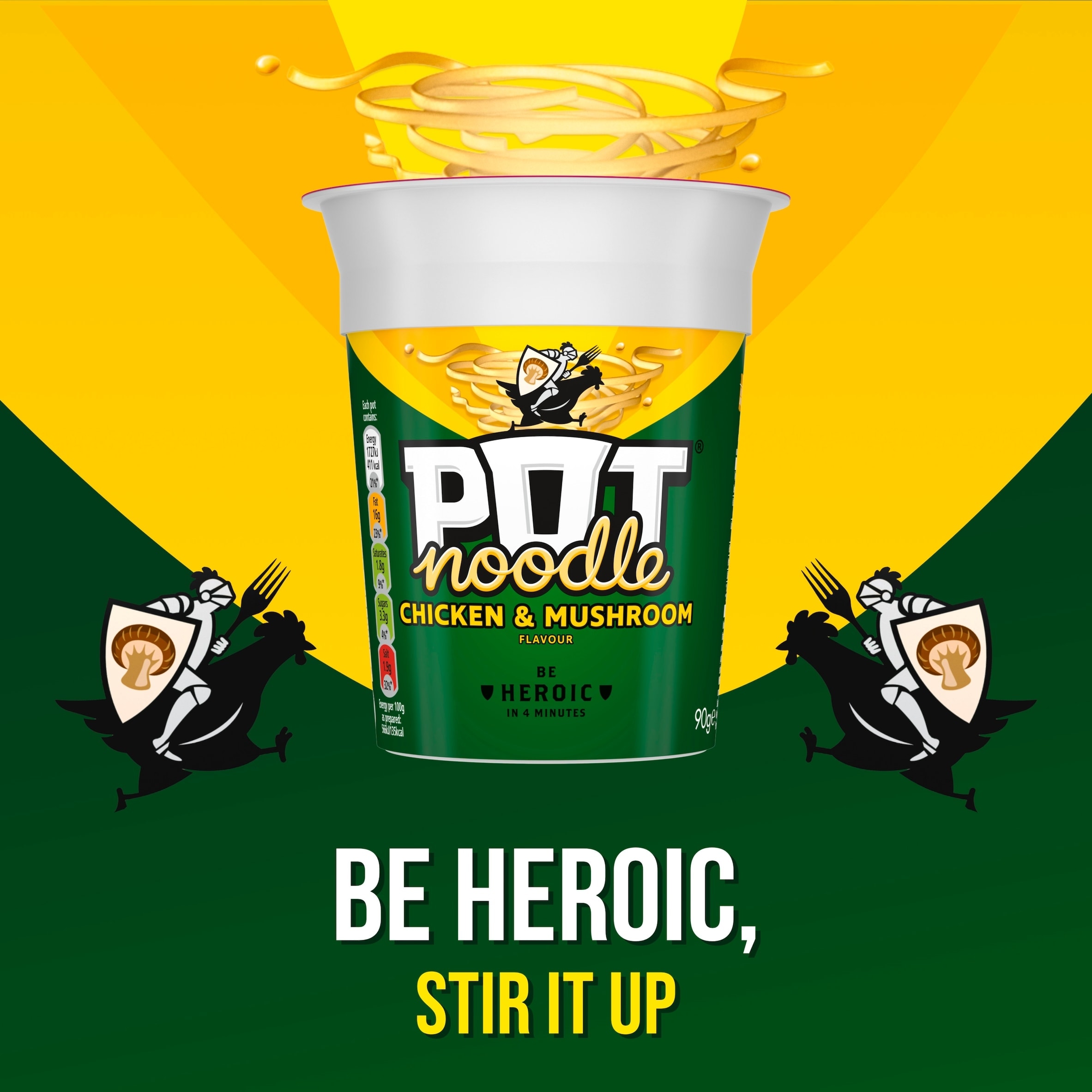 Pot Noodle Chicken & Mushroom Instant Noodles 90g thumbnail 4