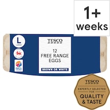 Tesco Large Free Range Eggs 12 Pack