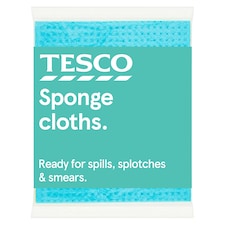 Tesco Sponge Cloths 4 Pack