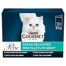 GOURMET Perle Ocean Delicacies in Gravy Wet Cat Food 12x85g