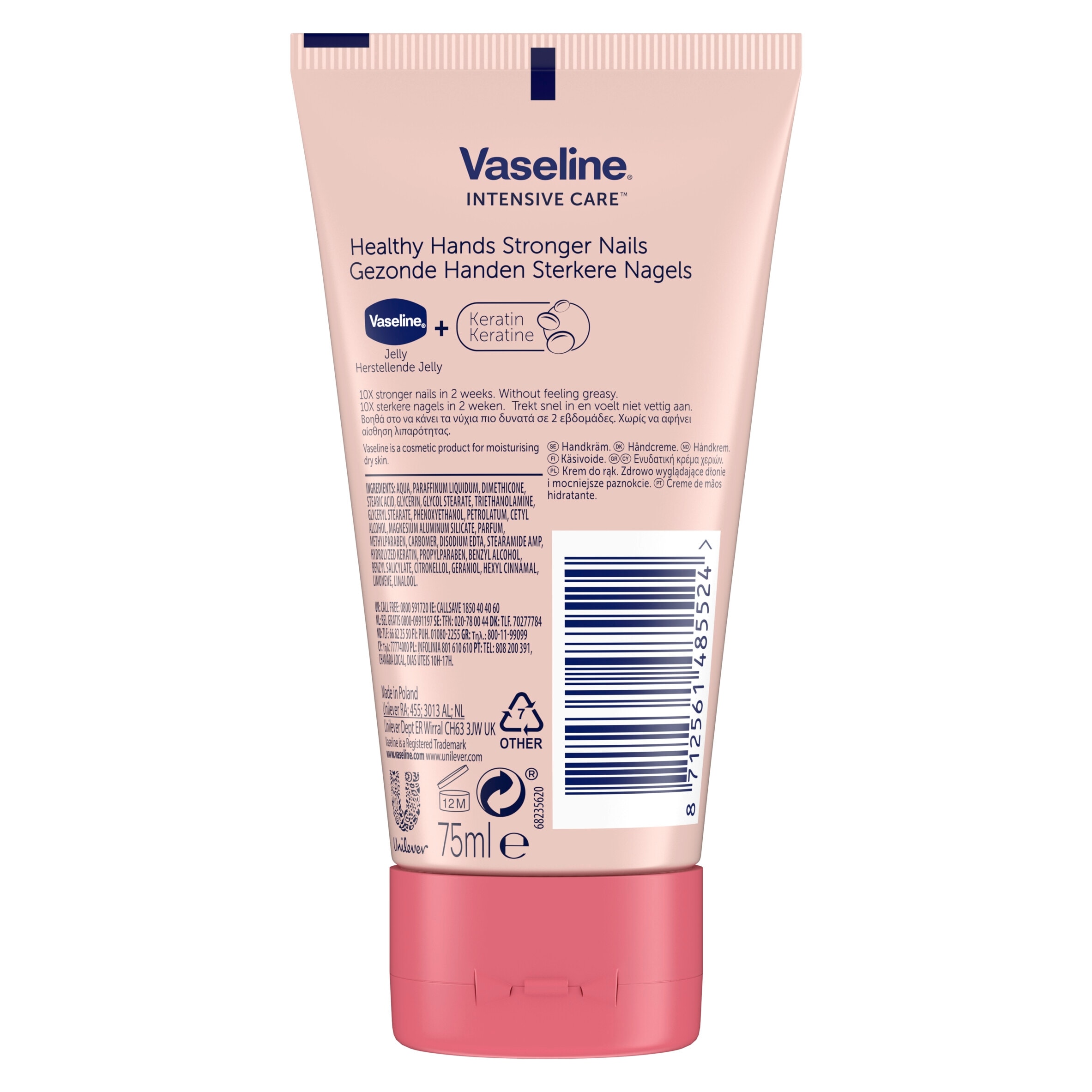 Vaseline Healthy Hands and Stronger Nails Hand Cream 75ml thumbnail 2