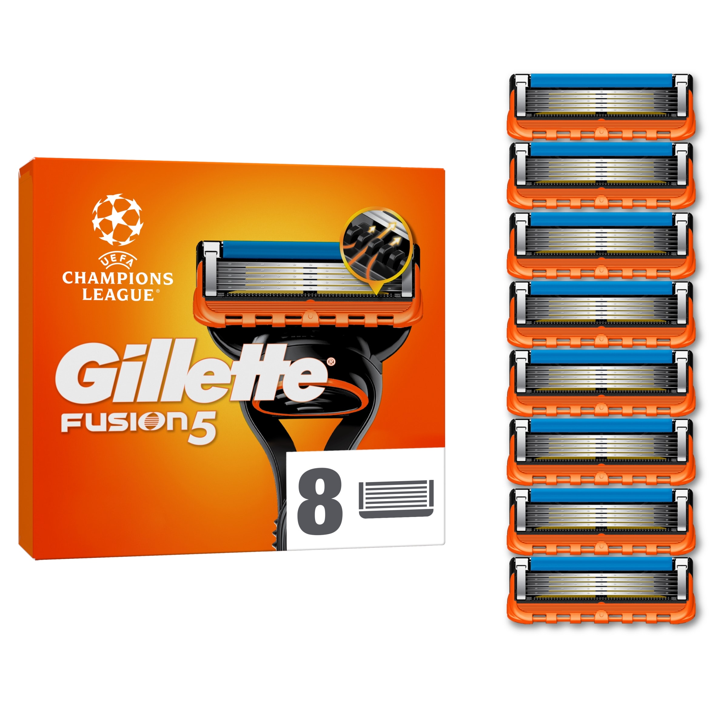 Gillette Fusion 5 Men's Razor Blades Refills 8 Pack
