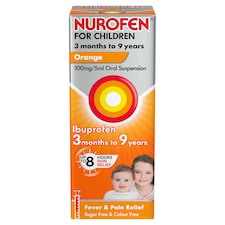 Nurofen For Children 100Mg Orange Liquid 100Ml