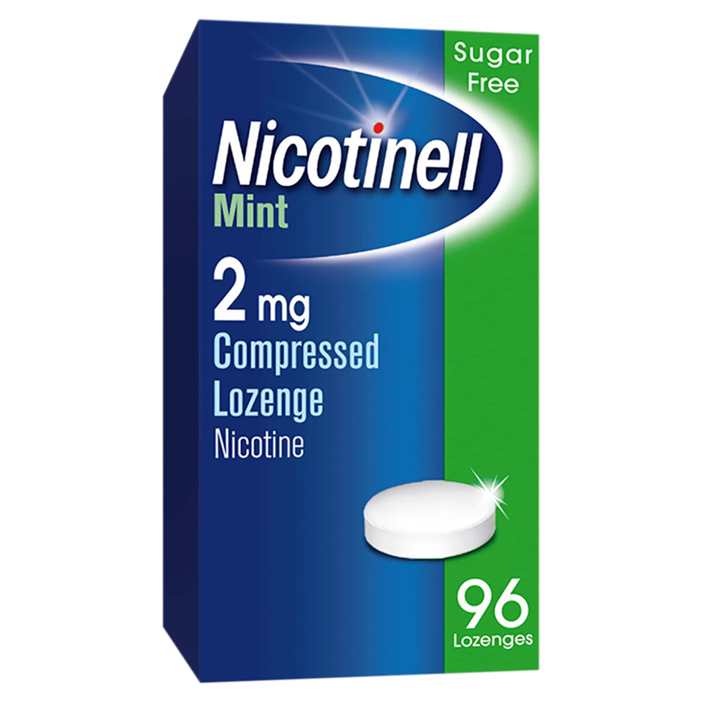 Nicotinell Stop Smoking Aid 2mg Compressed Nicotine Lozenges - Mint 96s