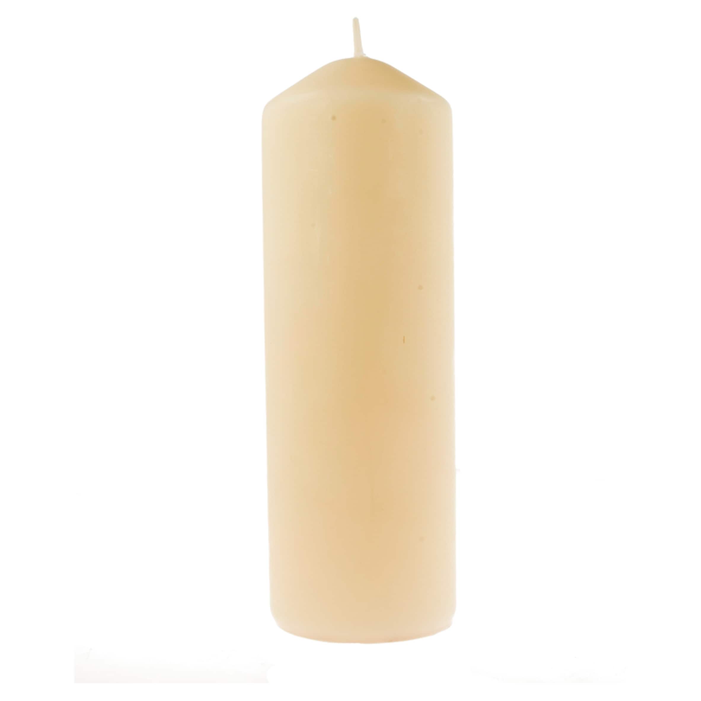 F&F Home Large Unfragranced Pillar Candle - Ivory
