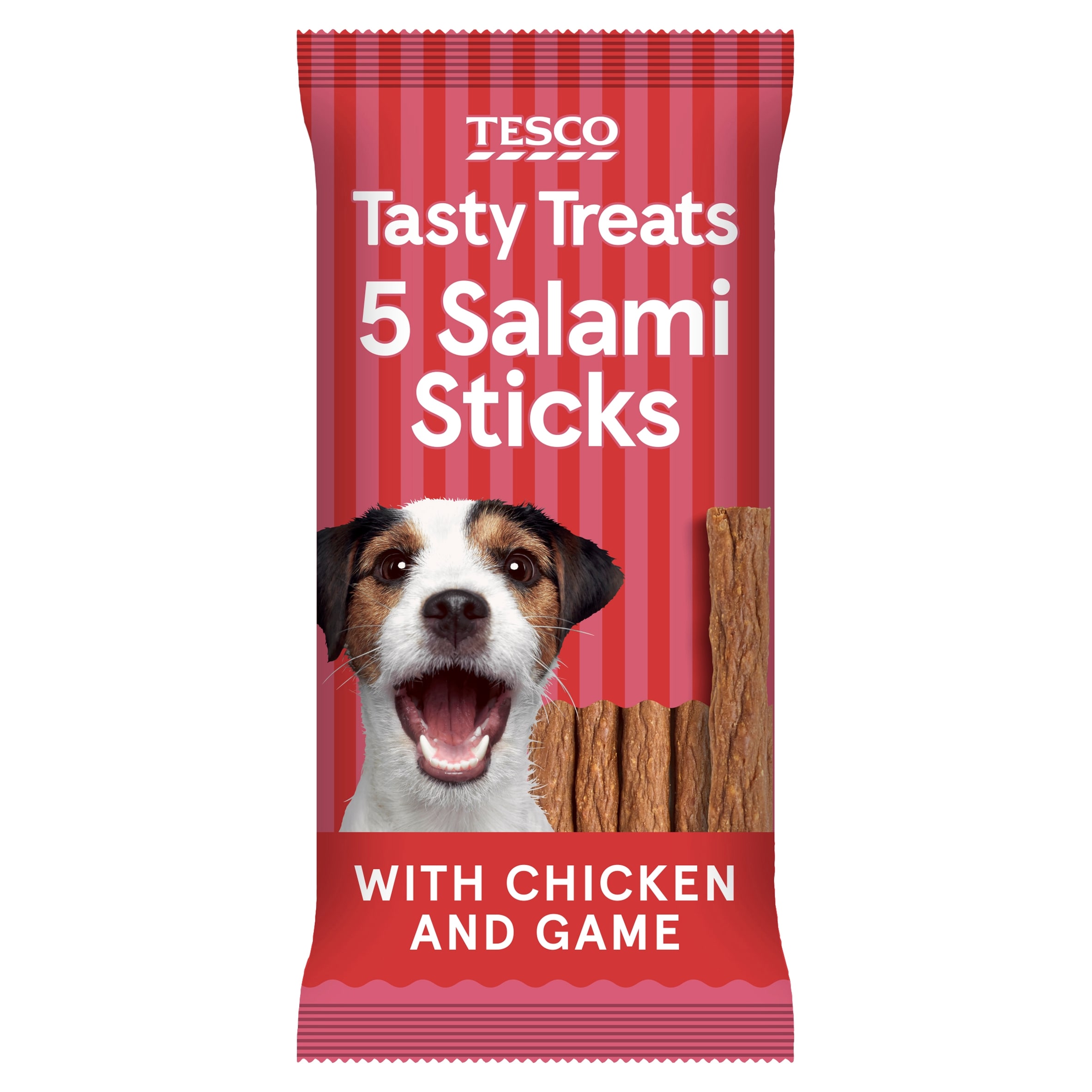 Tesco Salami Dog Treats 5 X11g