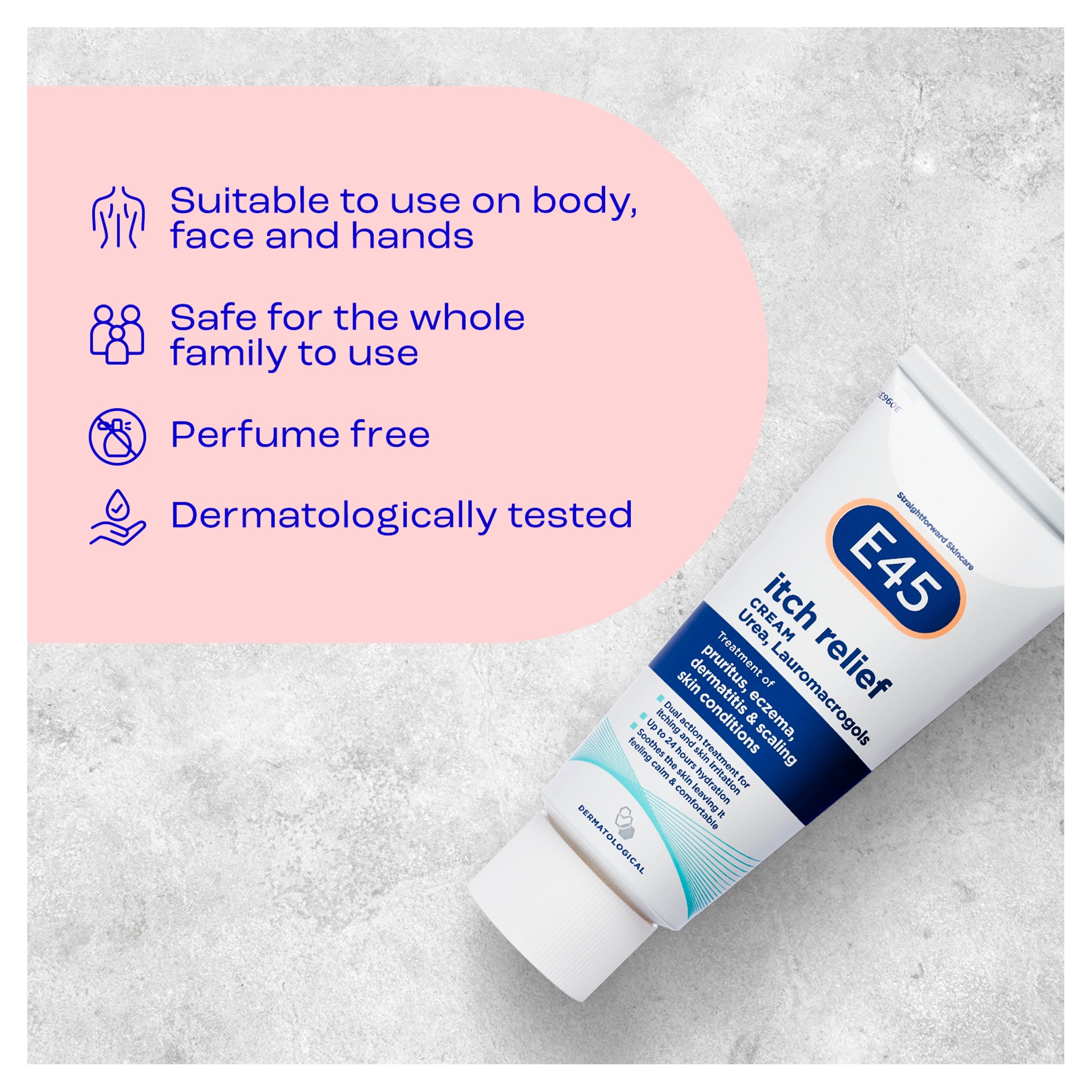 E45 Itch Relief Body Cream for Itchy & Irritated Skin 100g thumbnail 5