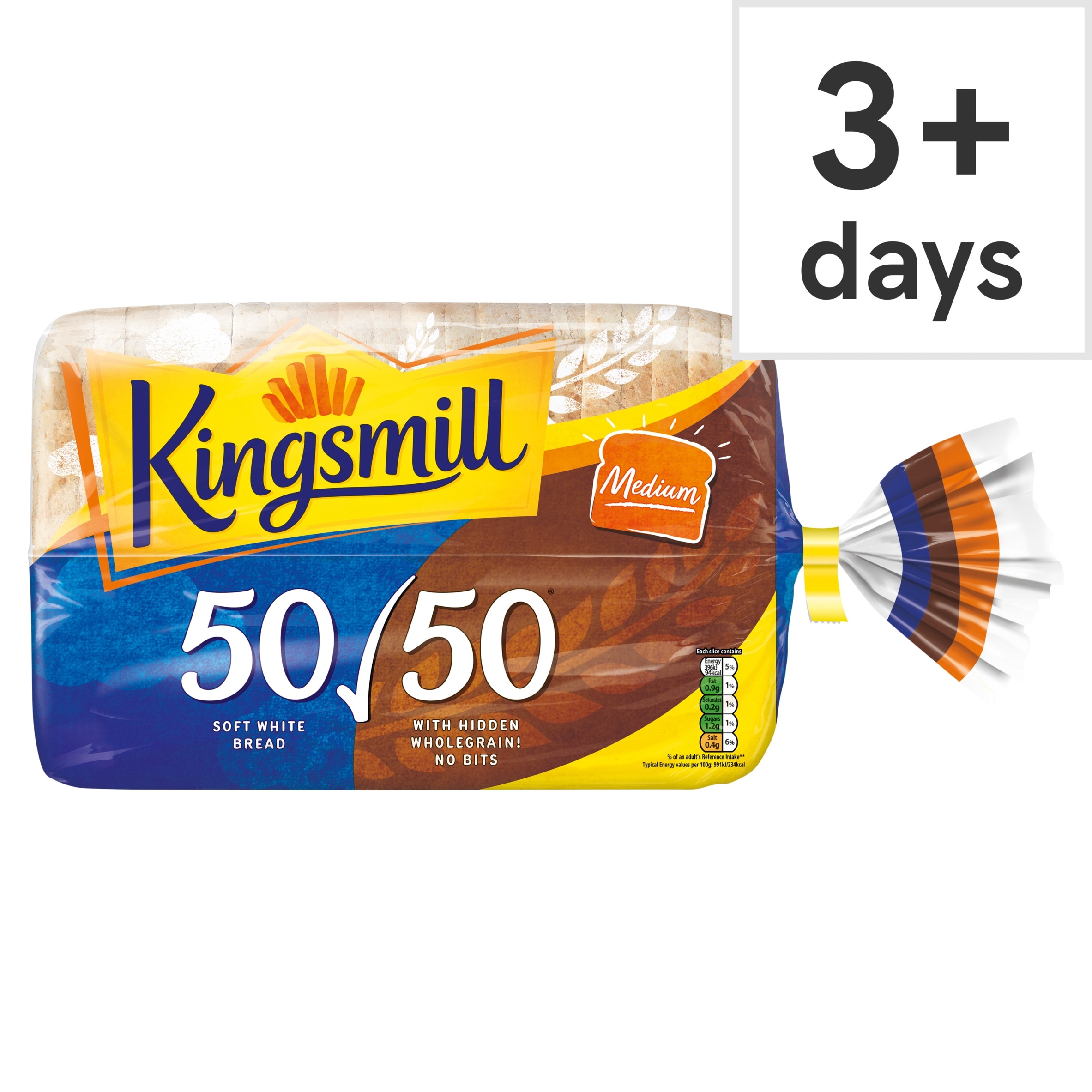 Kingsmill Medium 50/50 Bread