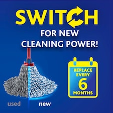 Vileda Supermocio Microfibre & Cotton Mop Refill thumbnail 2