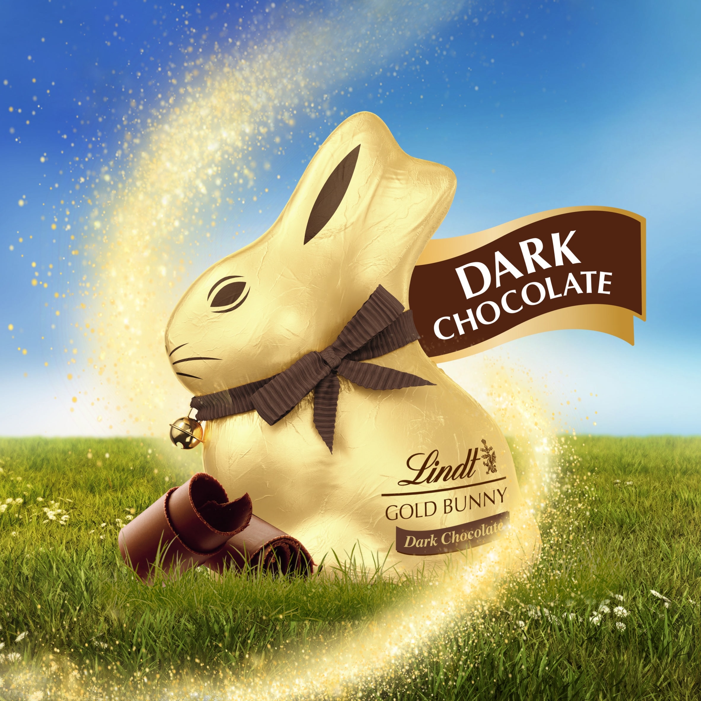 Lindt Gold Bunny Easter Dark Chocolate 60% 100g thumbnail 2