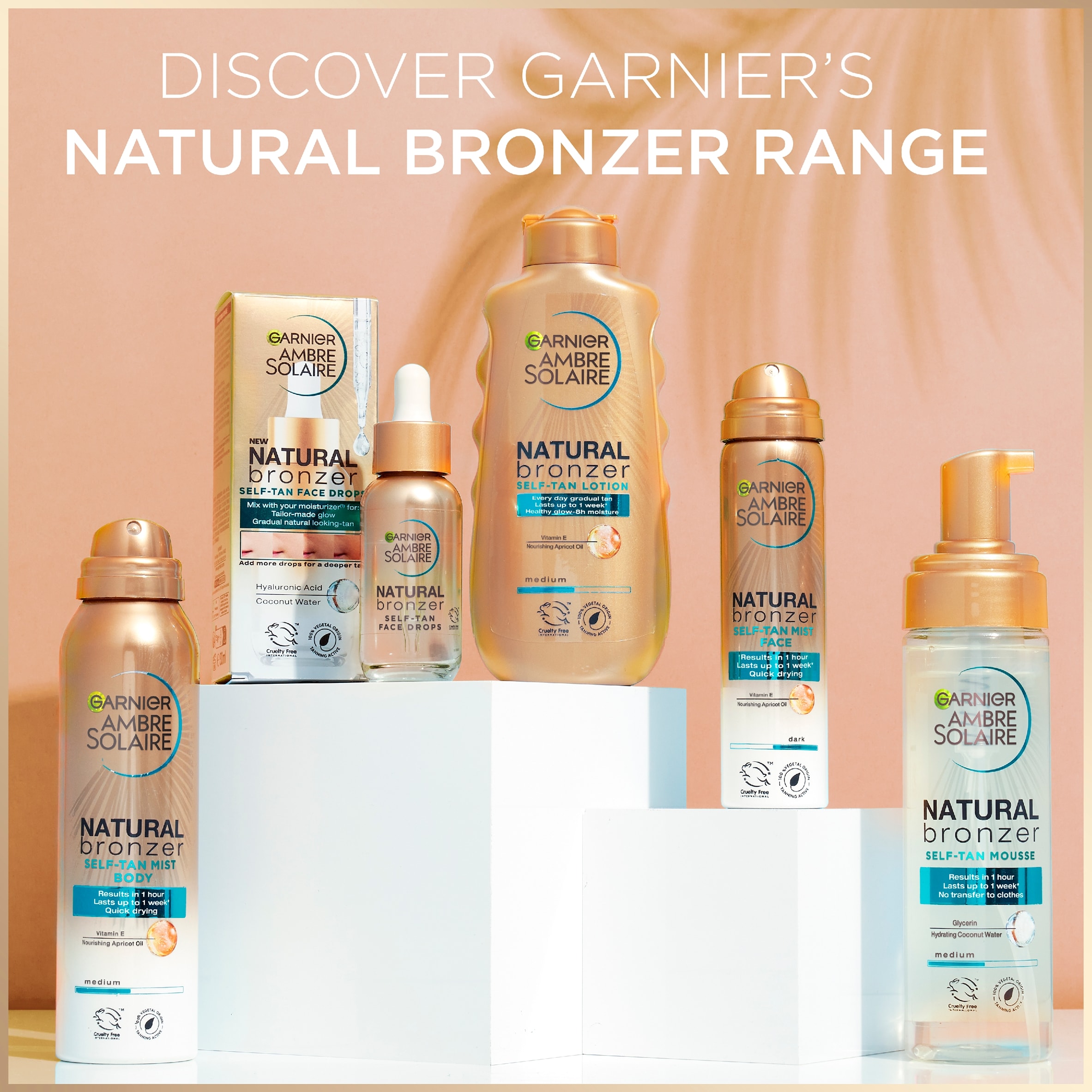 Garnier Ambre Solaire No Streaks Bronzer Self-Tanning Face Mist 75Ml thumbnail 4