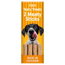 Tesco Meaty Sticks Dog Treats - Chicken 24g