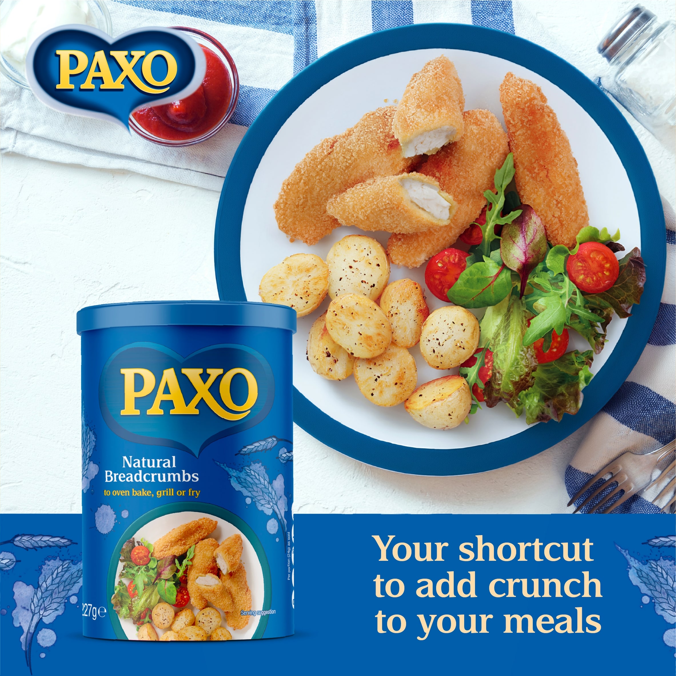 Paxo Natural Breadcrumbs 227G thumbnail 2