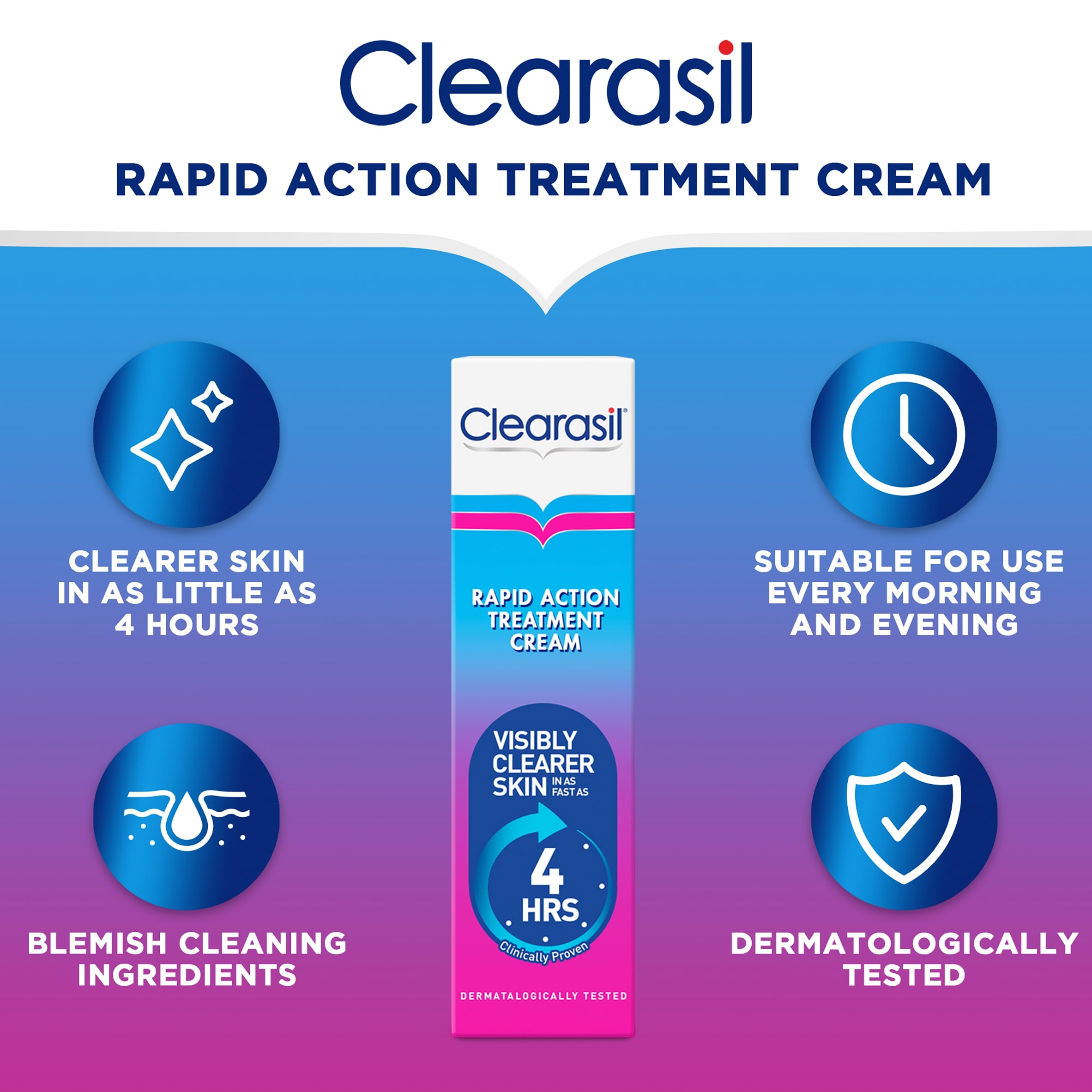 Clearasil Ultra Rapid Action Treatment Cream 25Ml thumbnail 4