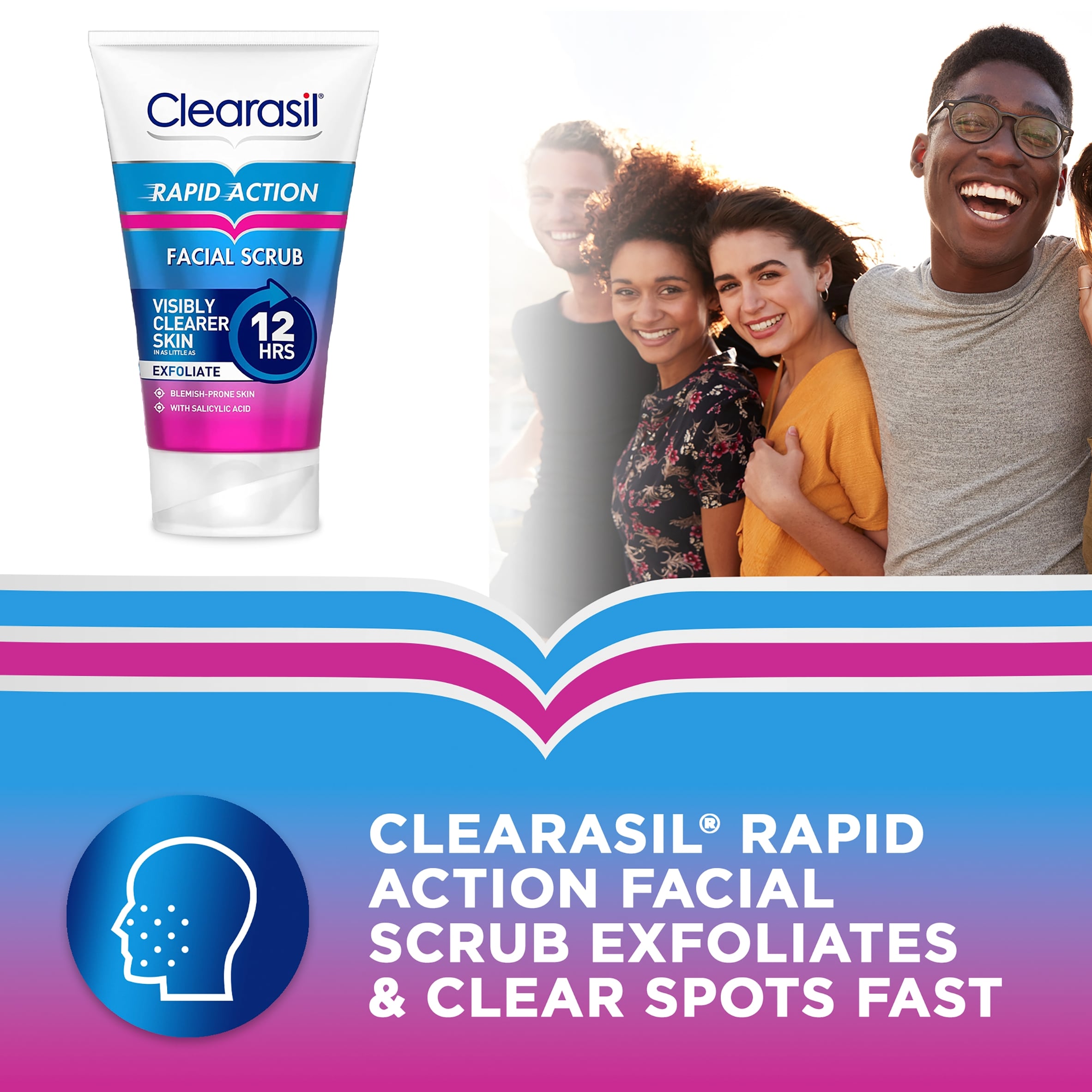Clearasil Ultra Rapid Action Scrub 125Ml thumbnail 2