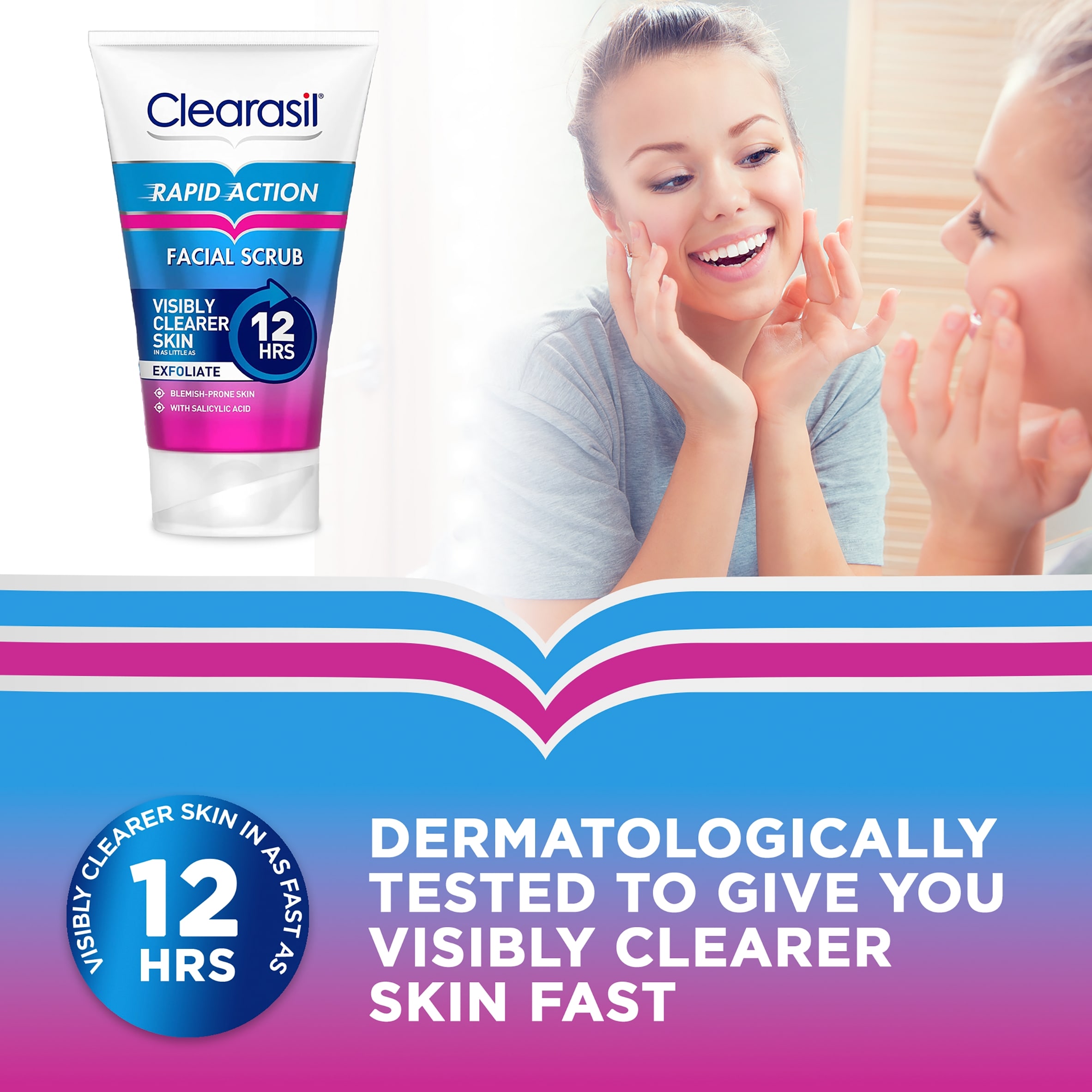 Clearasil Ultra Rapid Action Scrub 125Ml thumbnail 3