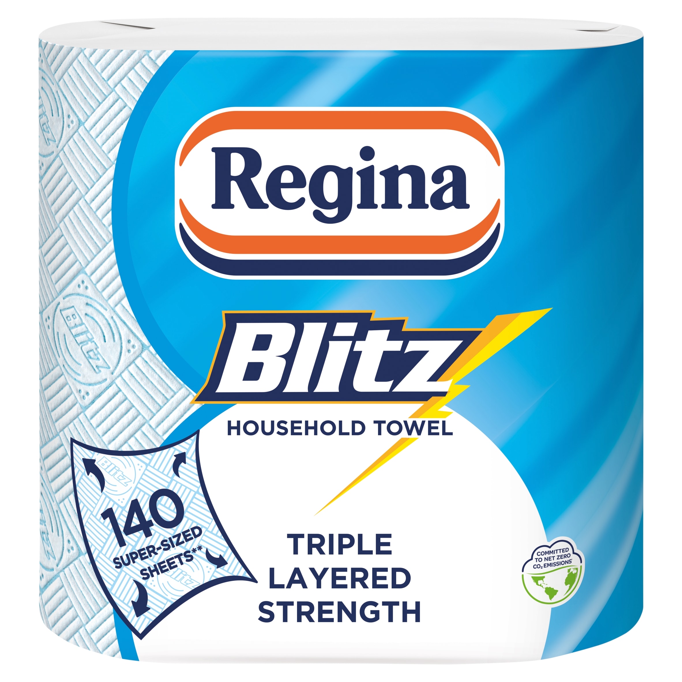 Regina Blitz Kitchen Roll 140 Supersized Sheets 2 Roll