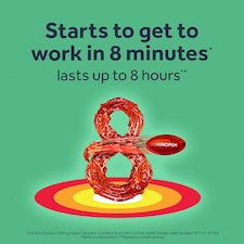 Nurofen Express Pain Relief Liquid Capsules - Ibuprofen 200mg 10s thumbnail 2