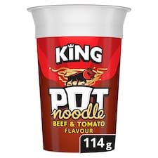 Pot Noodle Beef & Tomato Instant Noodles King Pot 114g