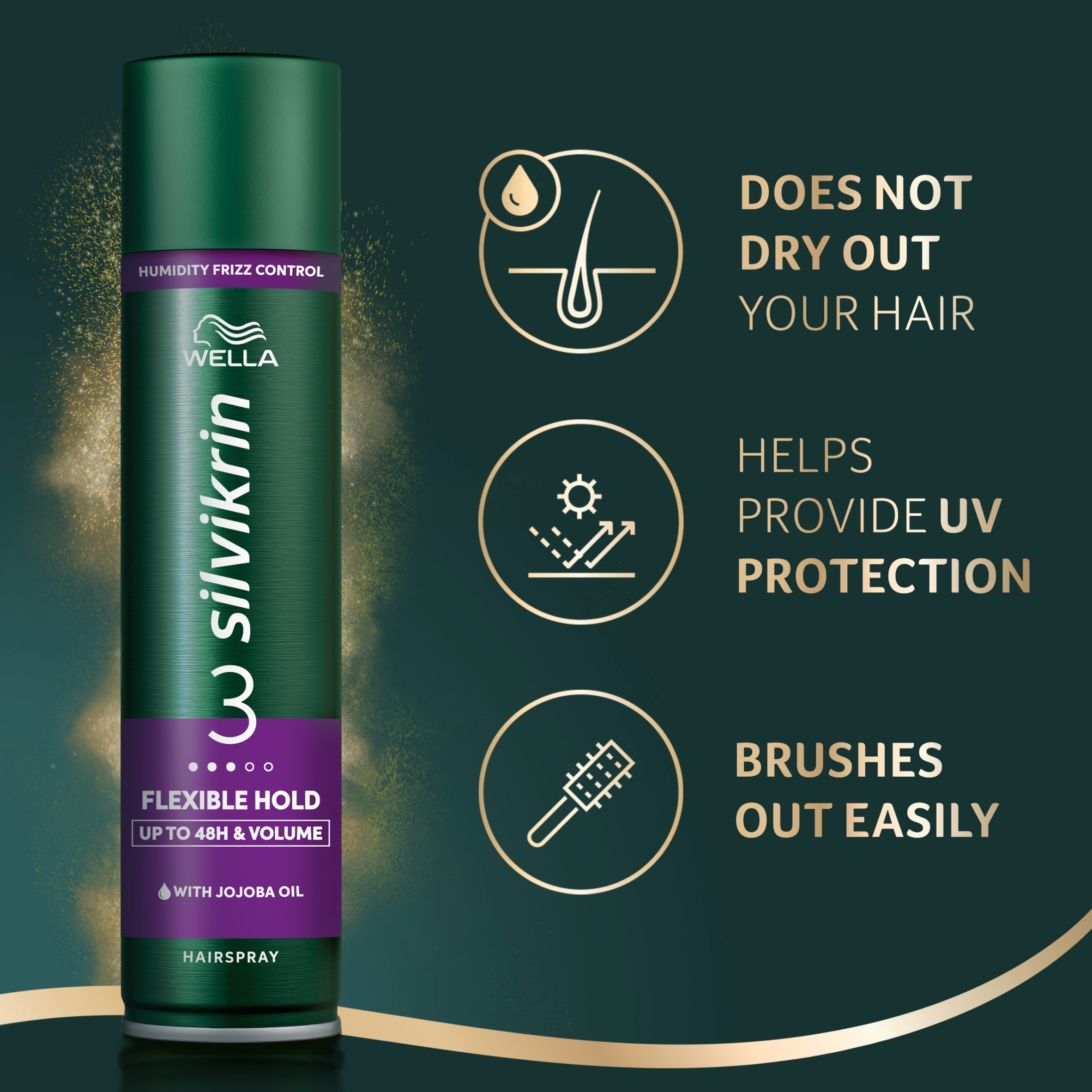 Silvikrin Flexible Hold Hair Spray 400Ml thumbnail 3