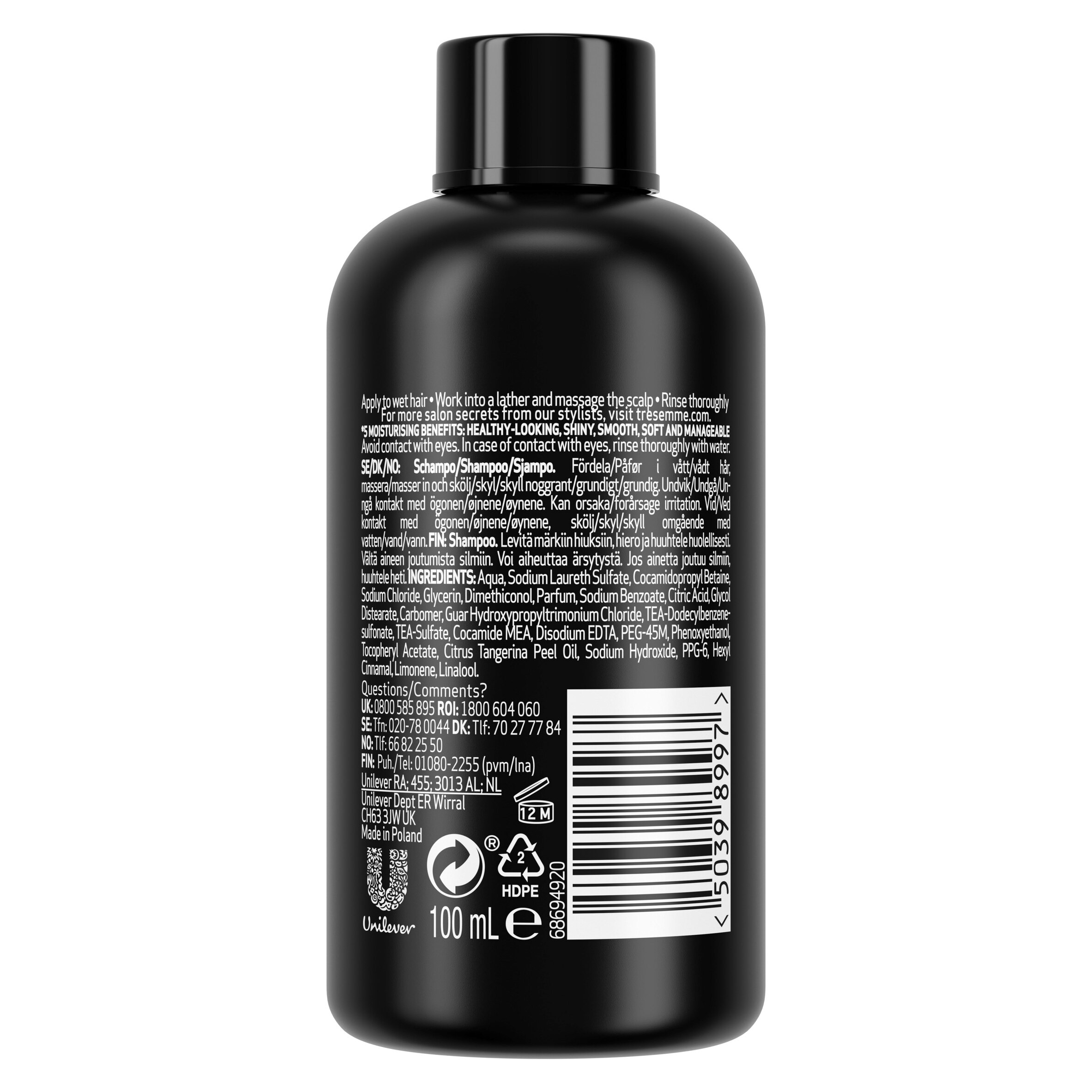 TRESemme Rich Moisture Shampoo 100ml thumbnail 2