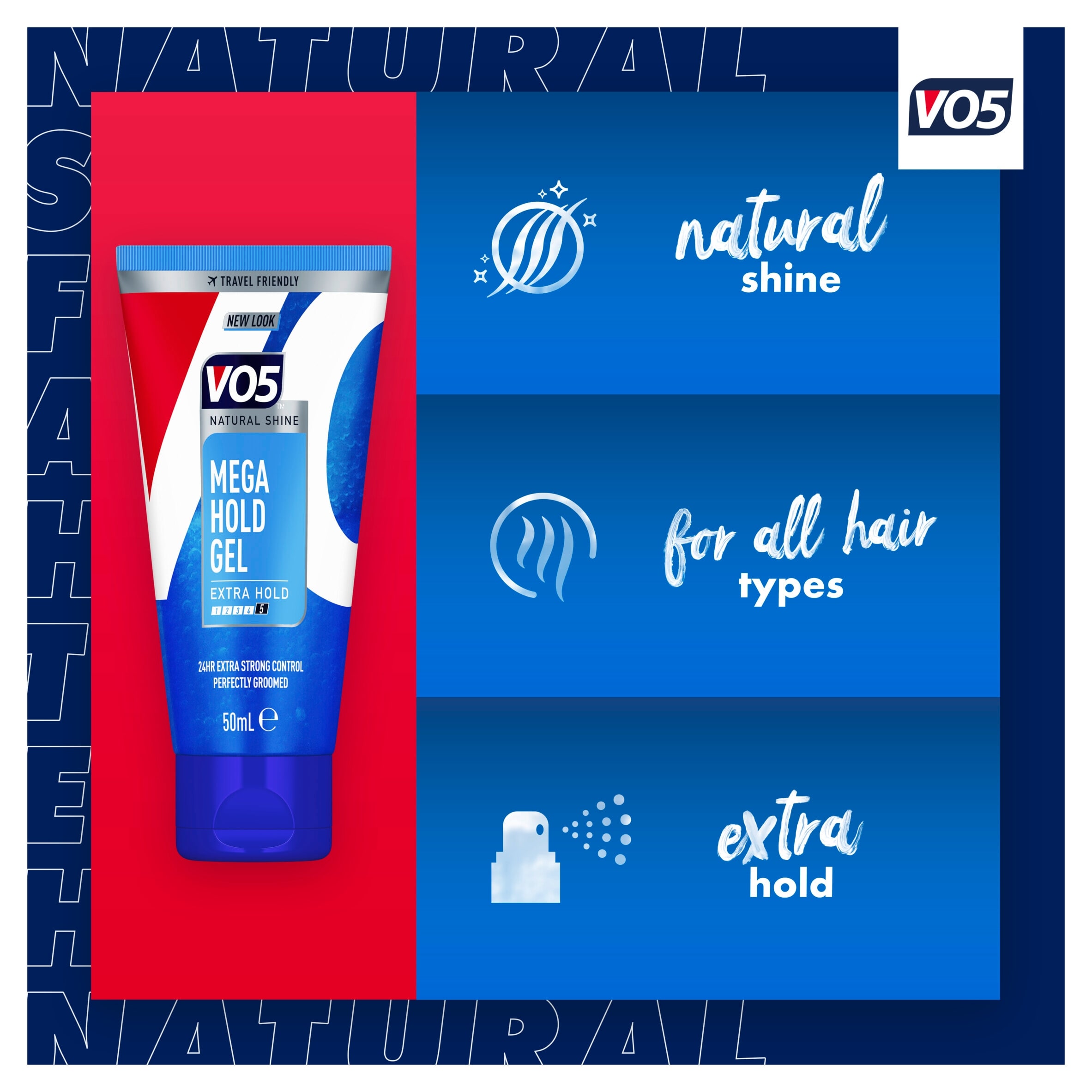 Vo5 Mega Hold Styling Hair Gel 50Ml thumbnail 4