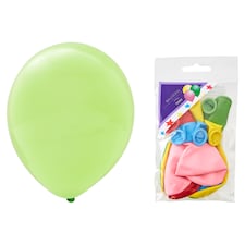 Tesco Plain Balloons 5 Colours 10 Pack