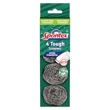 Spontex Tough Scourers 4 Pack