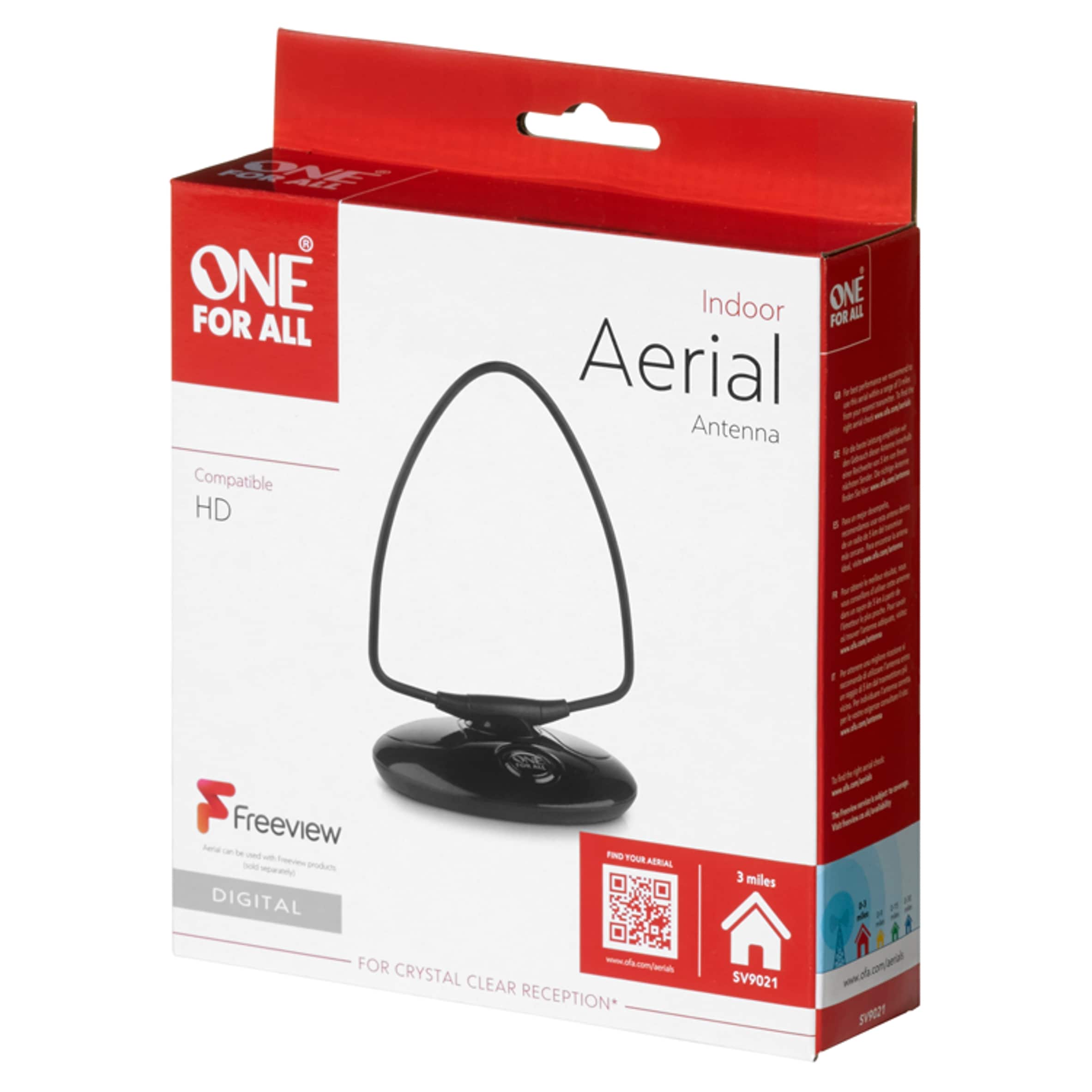 One For All SV9021 Non-Amplified Digital Indoor TV Aerial 