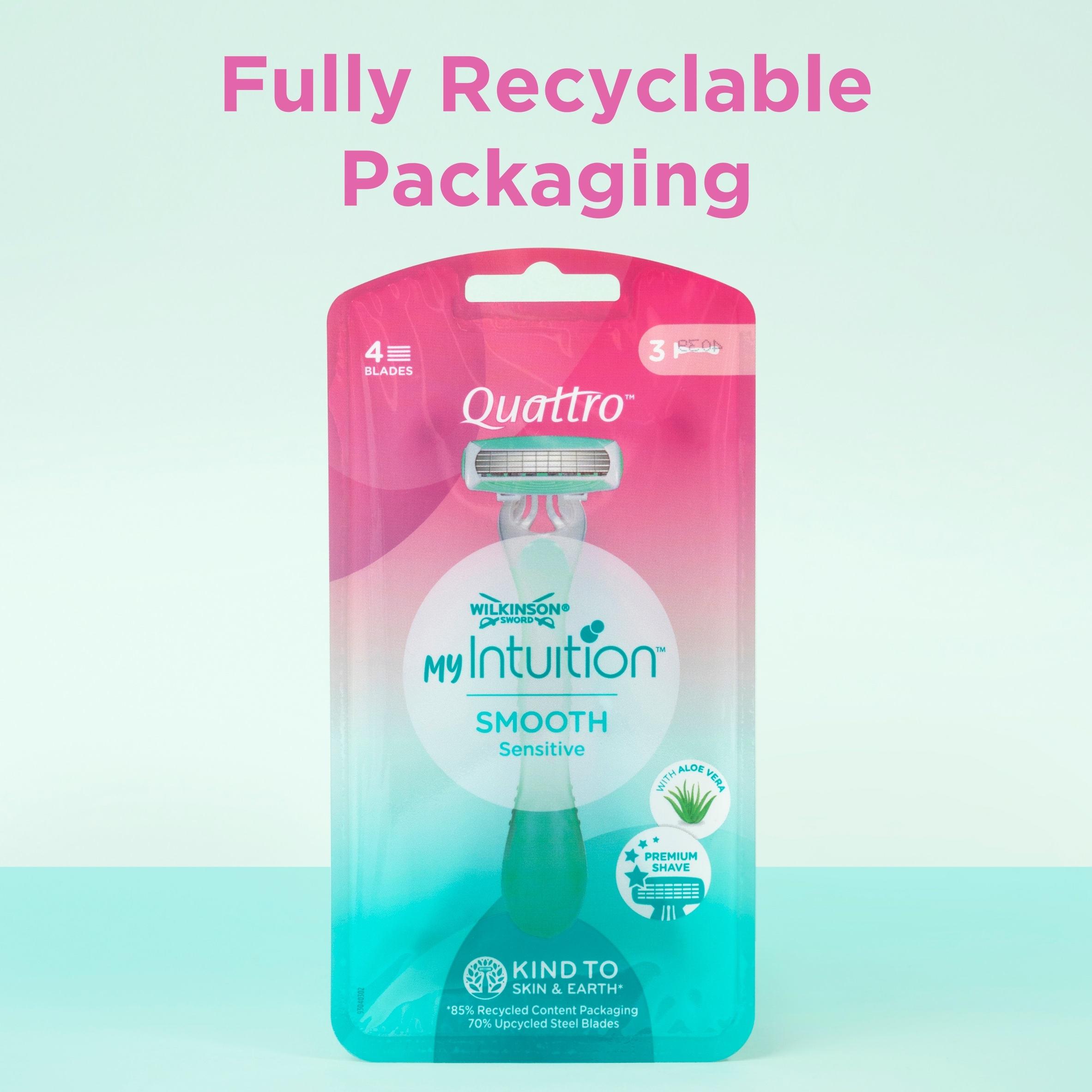 Wilkinson Sword My Intuition Quattro Women's Disposable Razors x 3 thumbnail 5
