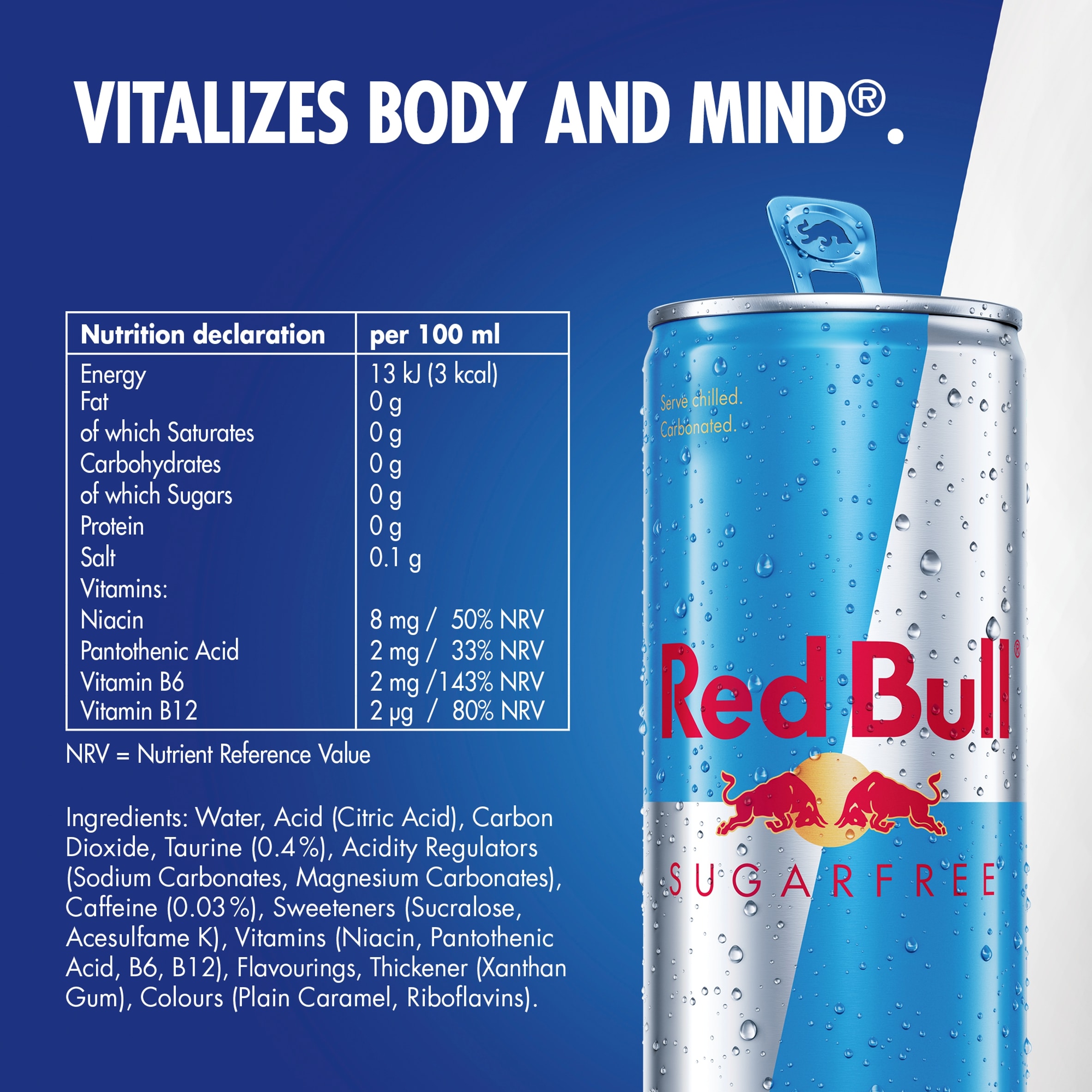 Red Bull Sugar Free Energy Drink 355Ml thumbnail 3