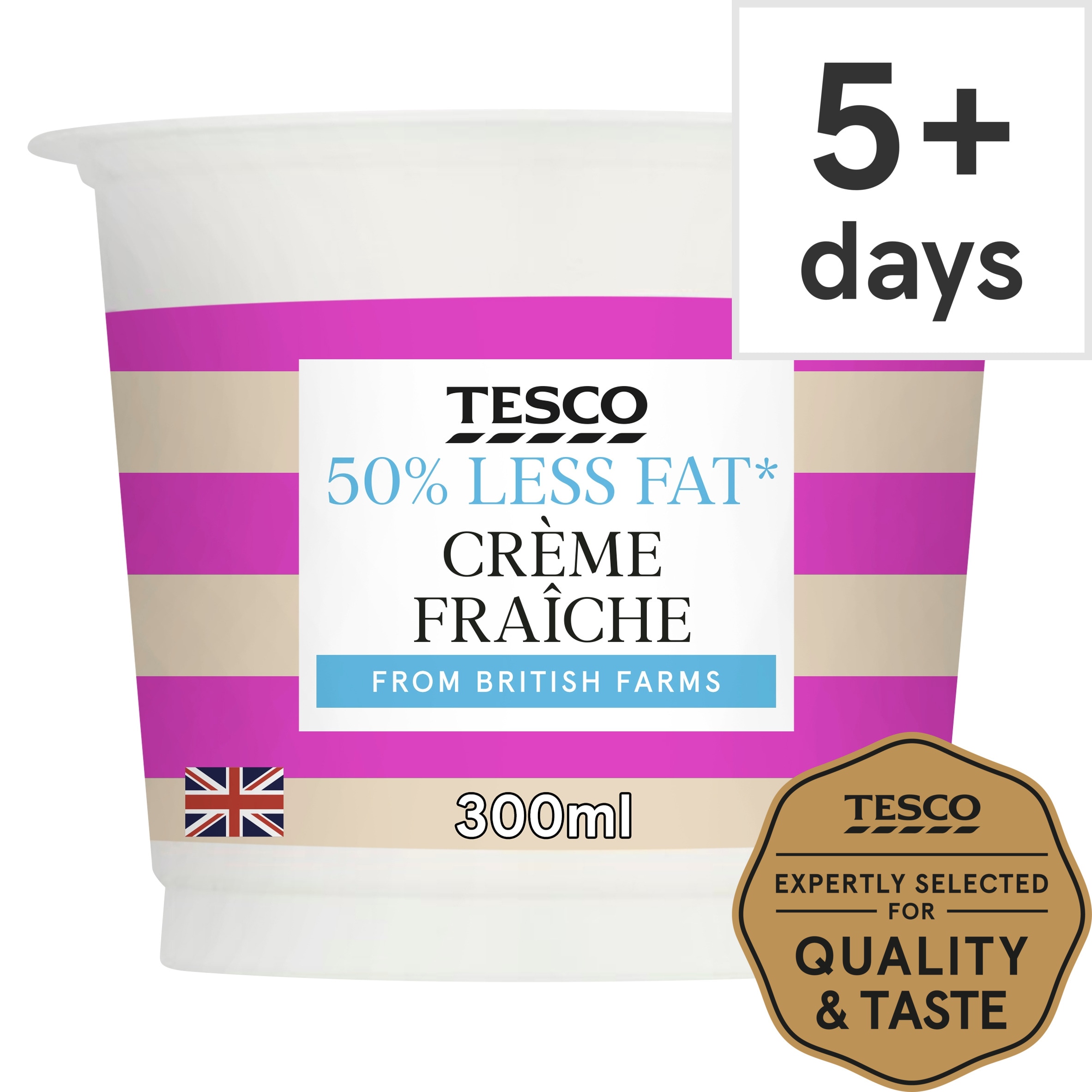 Tesco 50% Less Fat Creme Fraiche 300Ml