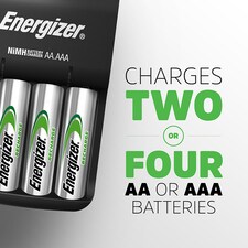 Energizer Base Charger with 4 AA rechargeable Batteries included thumbnail 3