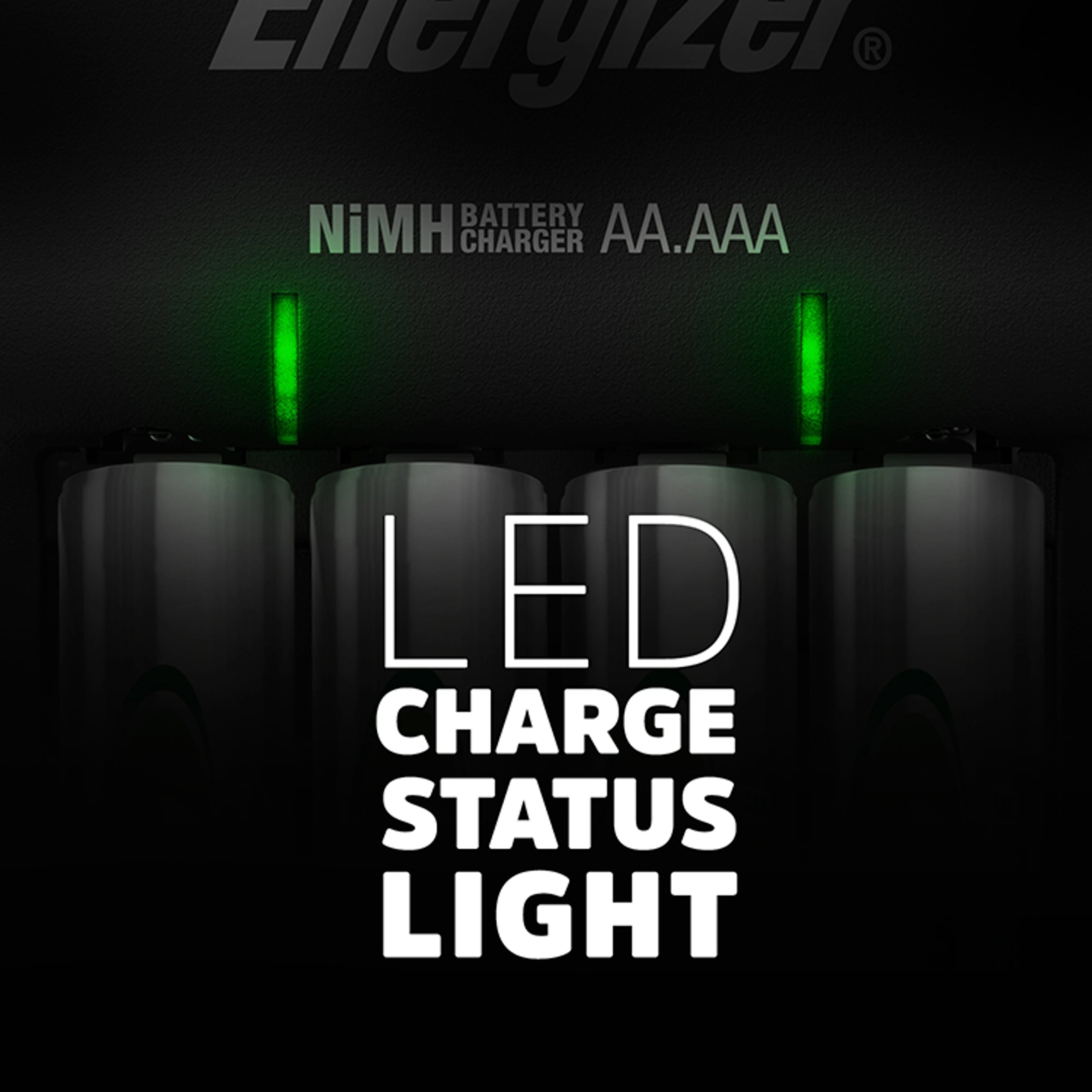 Energizer Recharge Base Charger with 4 1300mAh Rechargeable AA Batteries Included thumbnail 5