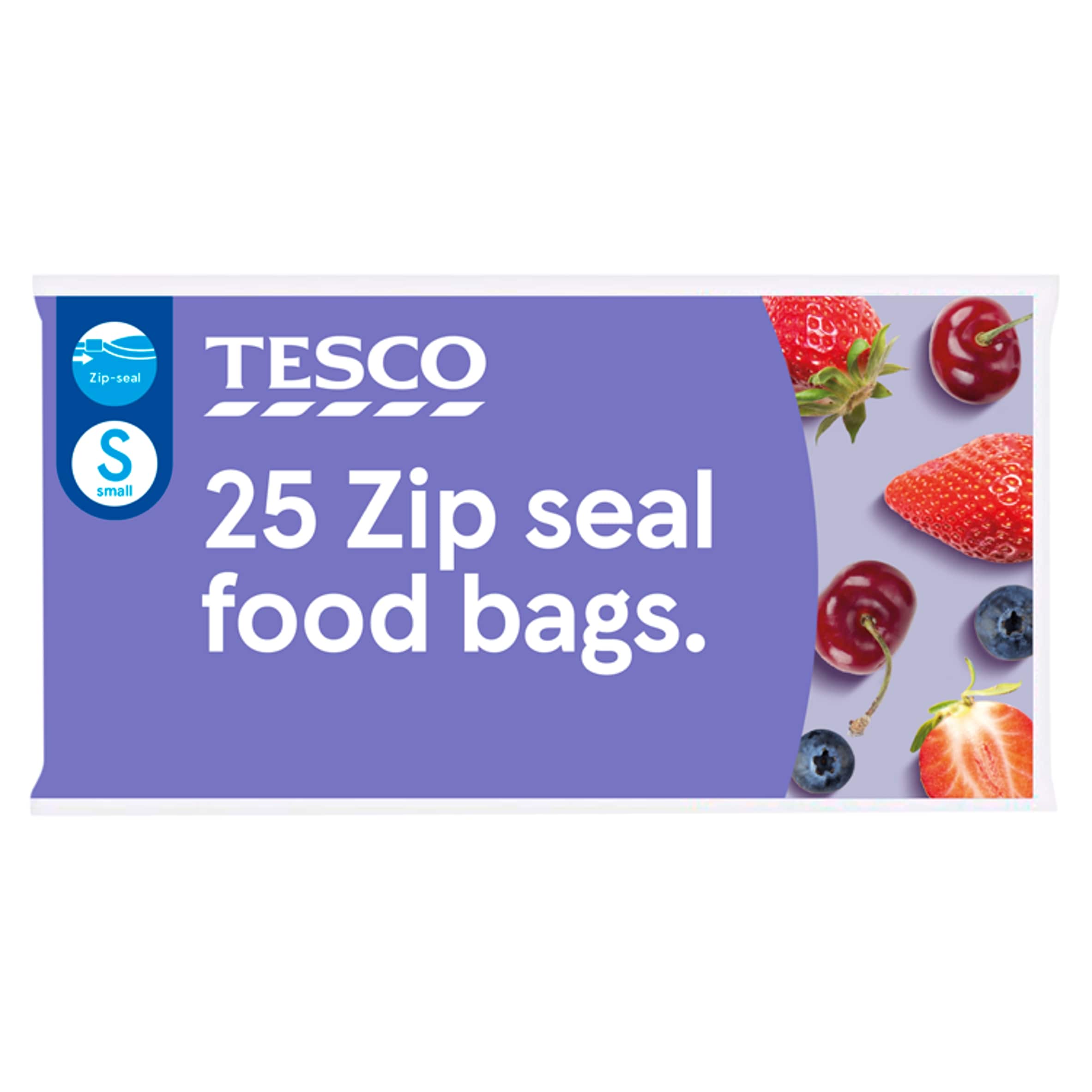 Tesco Zip Seal Food Bags Small 25 Pack