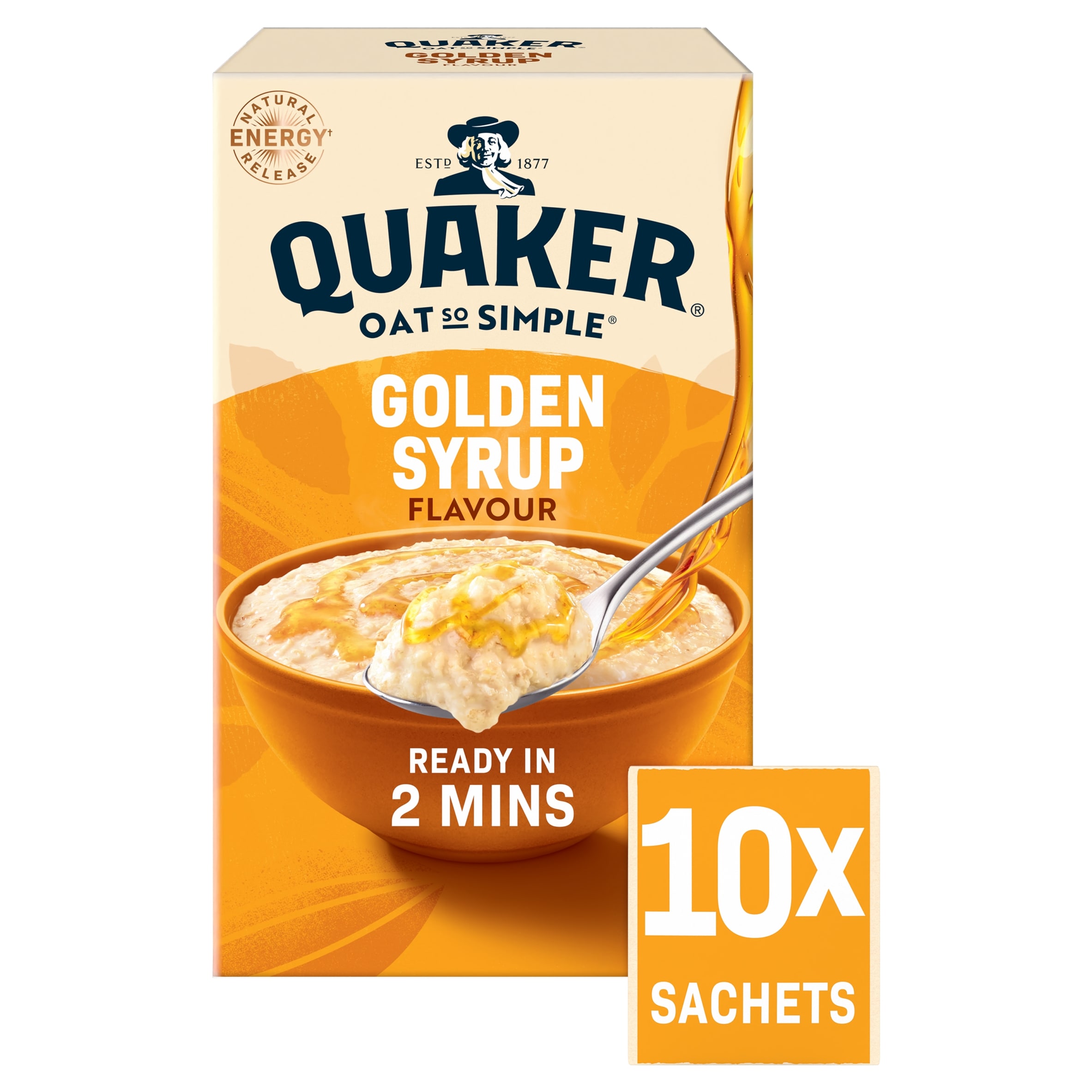 Quaker Oat So Simple Golden Syrup Porridge Sachets Cereal