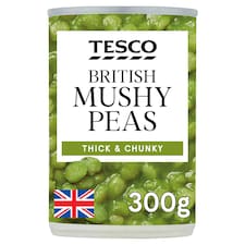 Tesco British Mushy Peas 300G