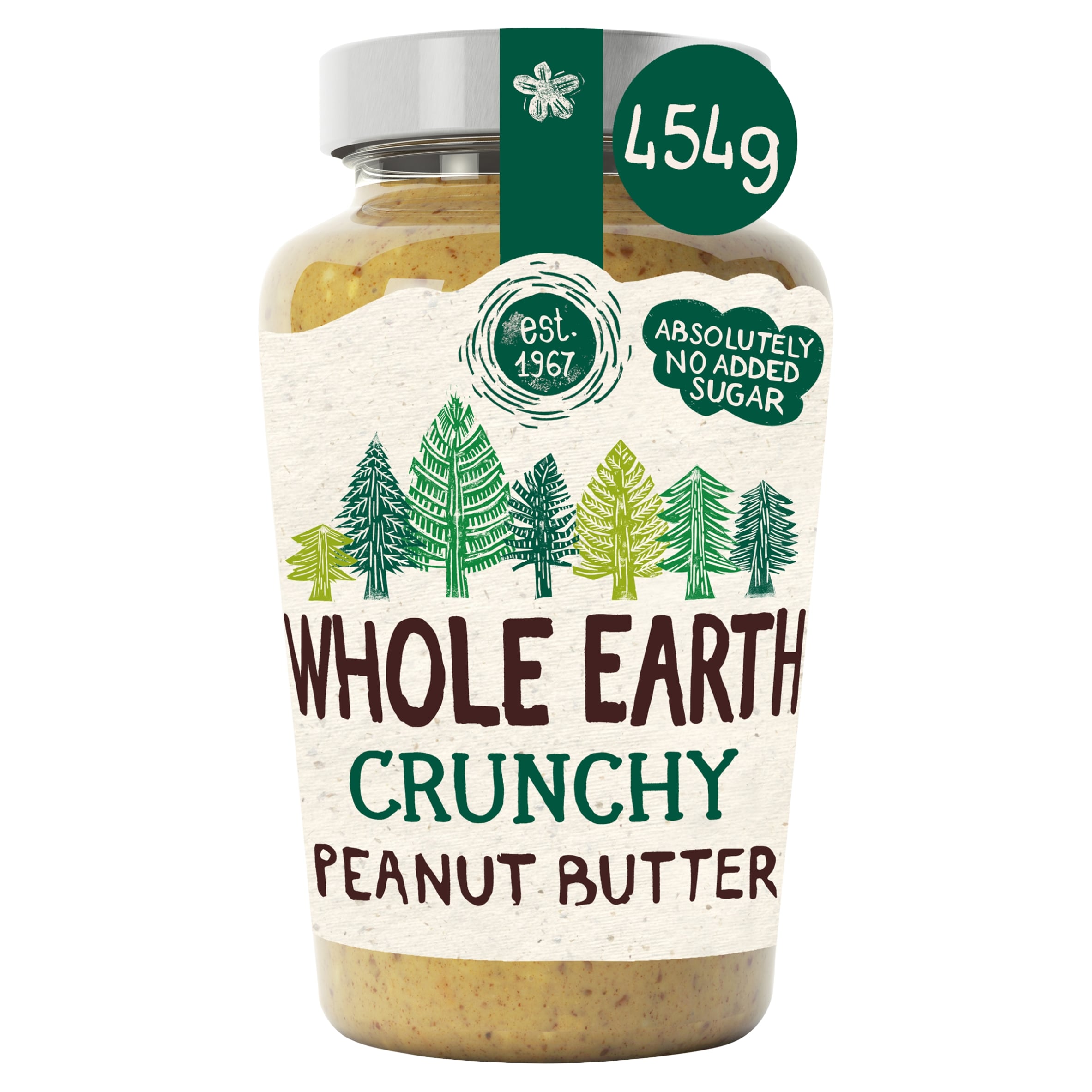 Whole Earth Crunchy Peanut Butter 454G