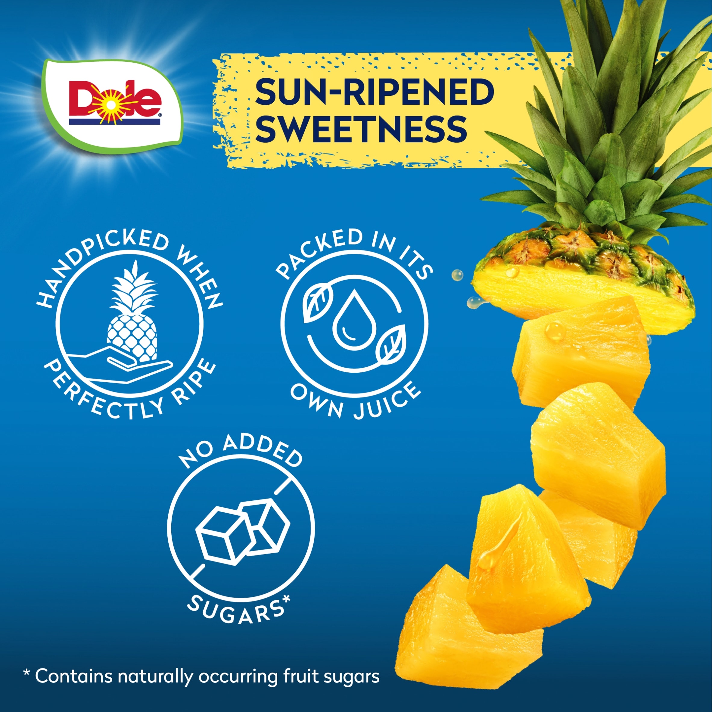 Dole Gold Pineapple Chunks In Juice 227G thumbnail 2