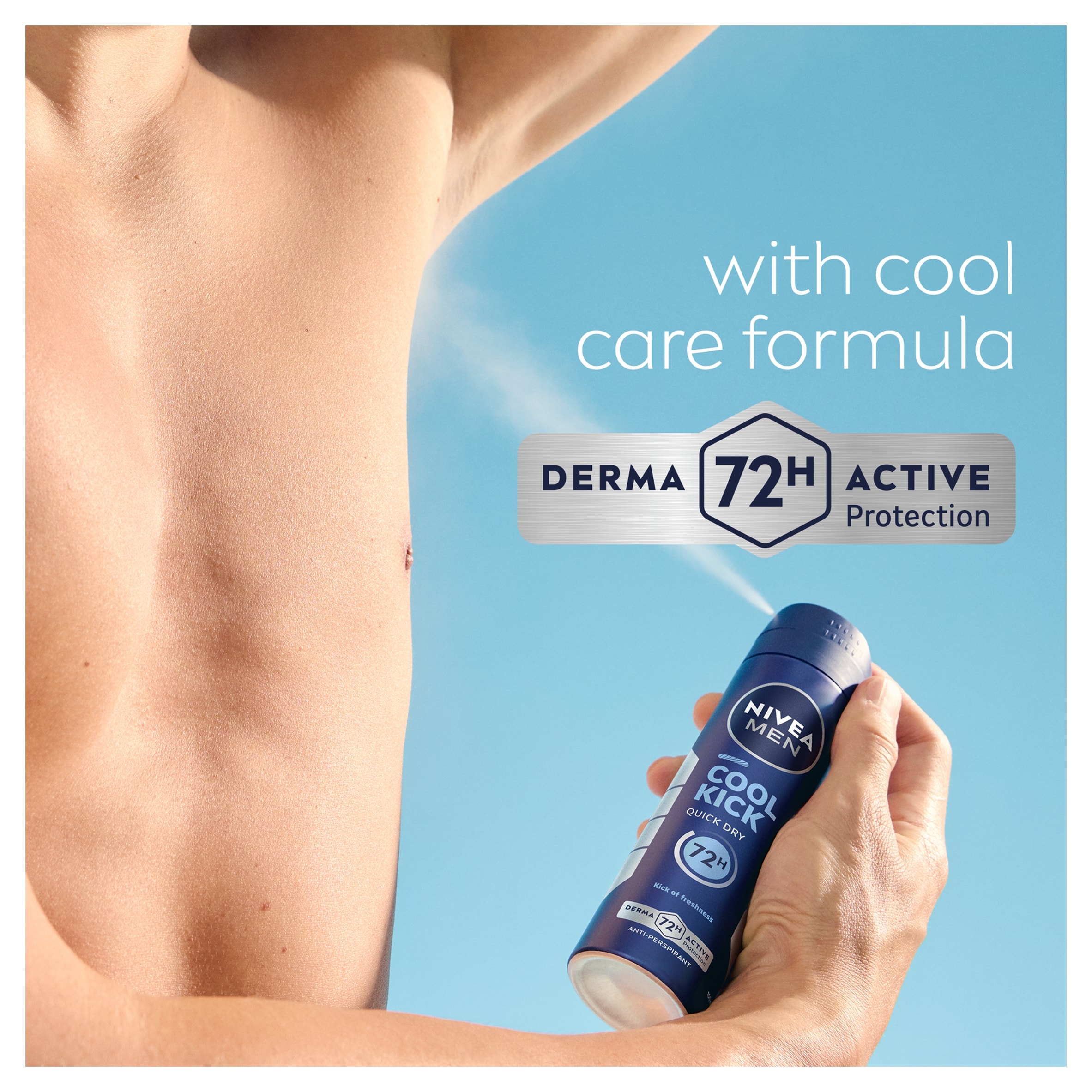 NIVEA MEN Cool Kick Anti-Perspirant Deodorant Spray 150ml thumbnail 3