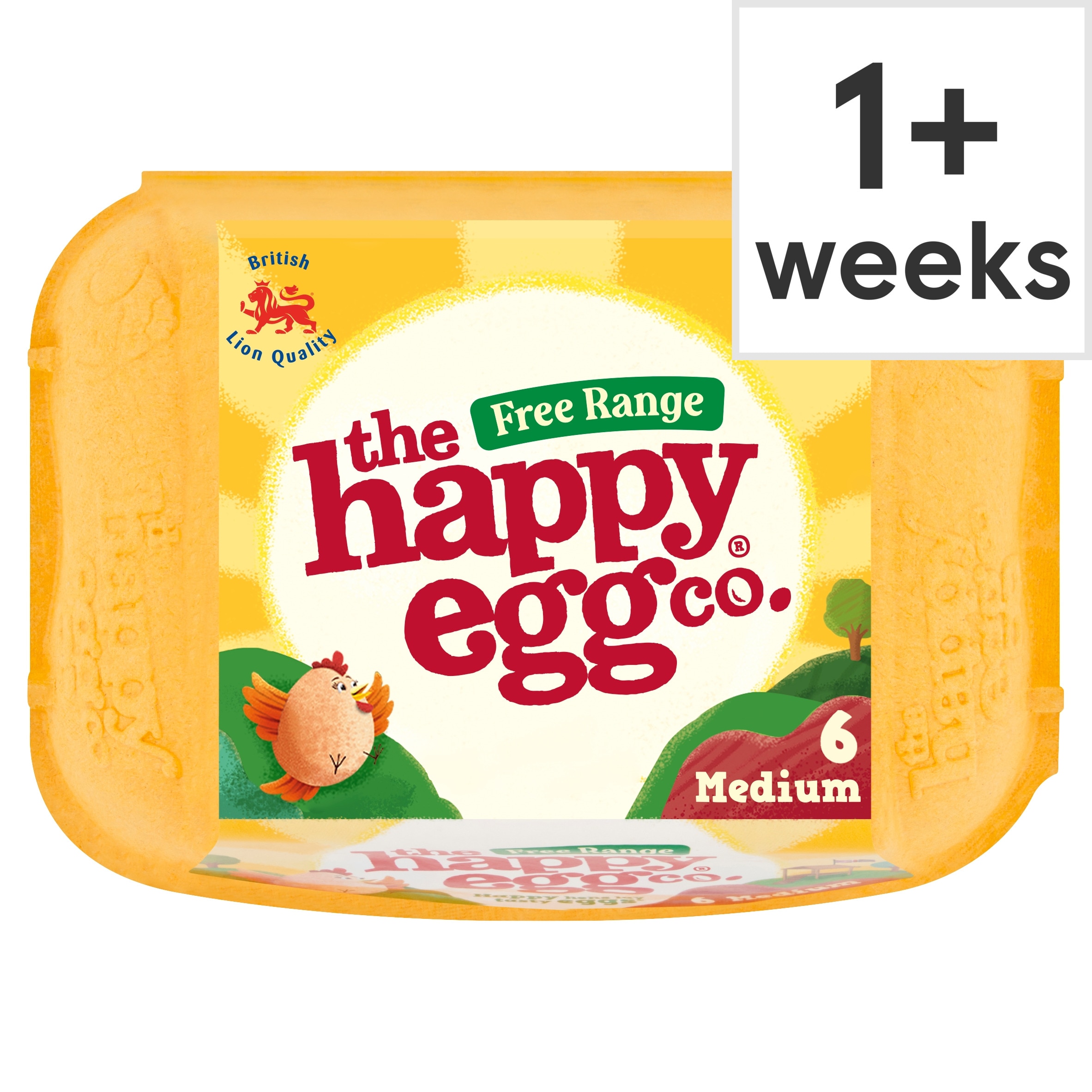 Happy Egg Free Range Eggs Medium 6 Pack