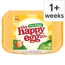 Happy Egg Free Range Eggs Large 6 Pack