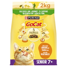 GO-CAT Senior Chicken Dry Cat Food 2kg