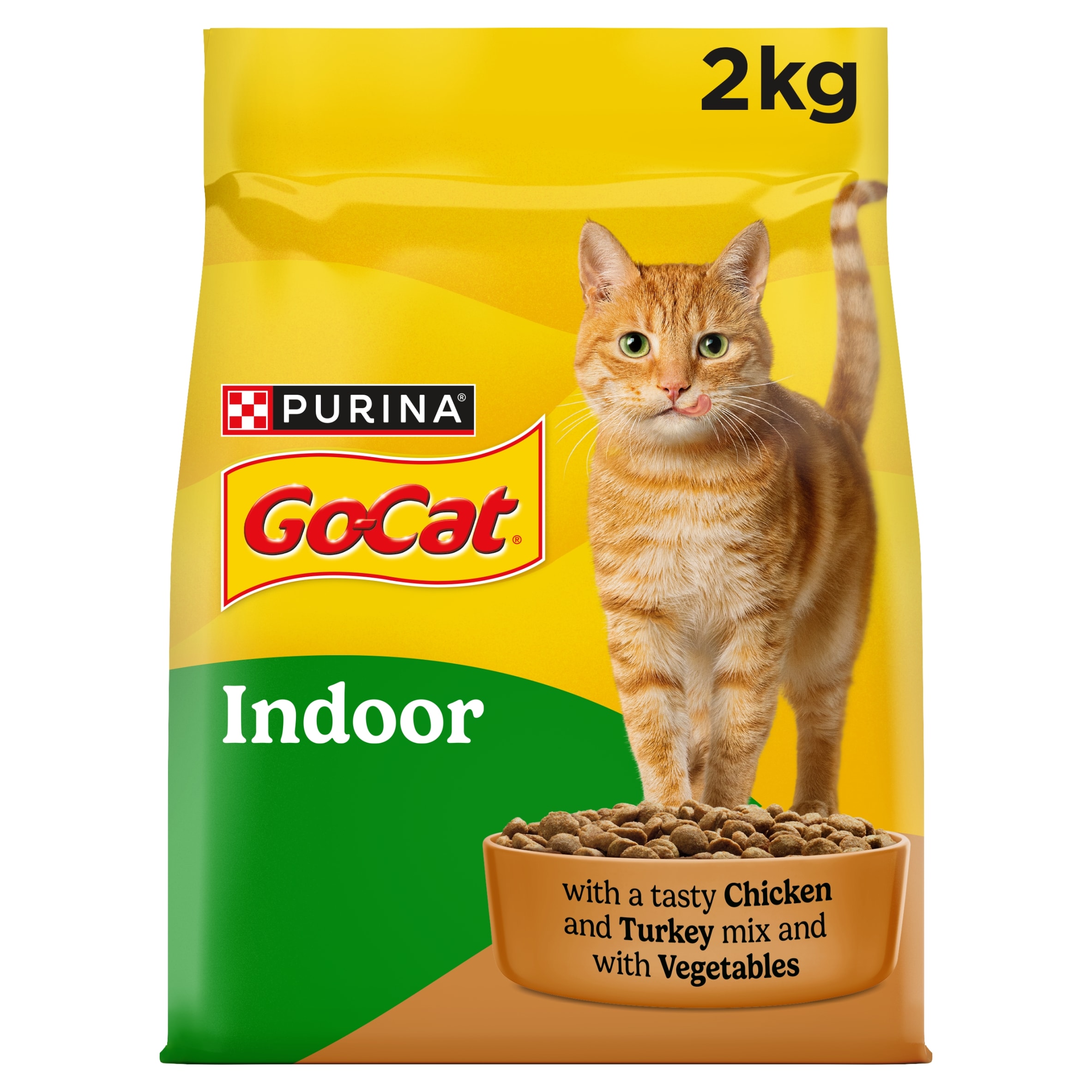 GO-CAT Indoor Chicken Dry Cat Food 2kg