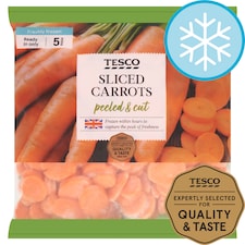 Tesco Sliced Carrots Peeled & Cut 1Kg