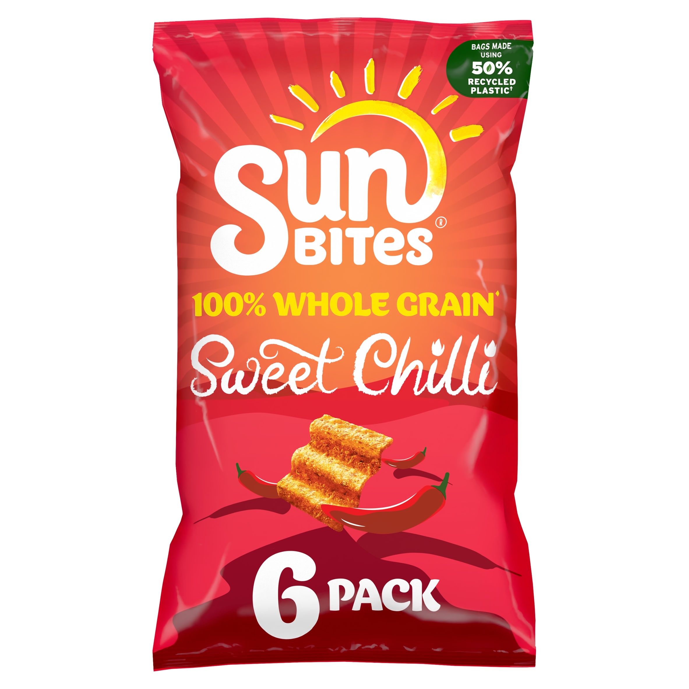 Sunbites Sun Ripened Sweet Chilli Multipack Crisps 6x25g thumbnail 2
