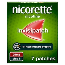 Nicorette InvisiPatch Stop Smoking Aid Step 1 25mg Nicotine Patches 7s
