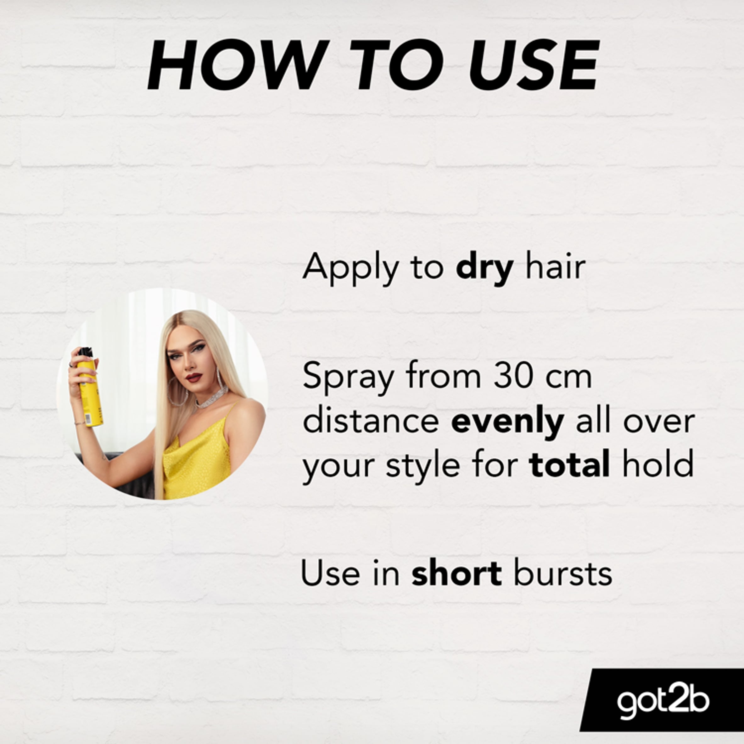 GOT2B Glued Blasting Freeze Hairspray 300ml thumbnail 3