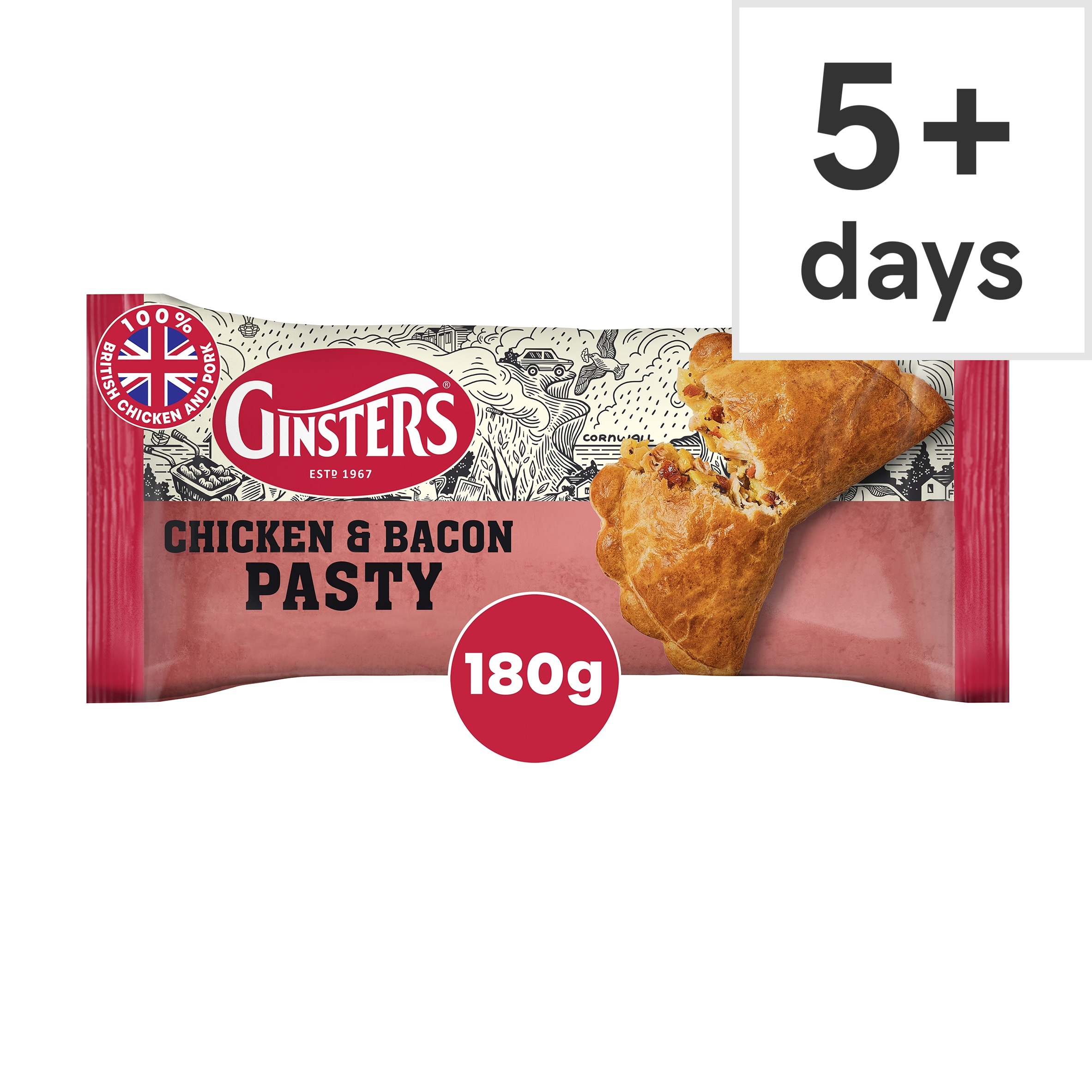 Ginsters Chicken & Bacon Pasty