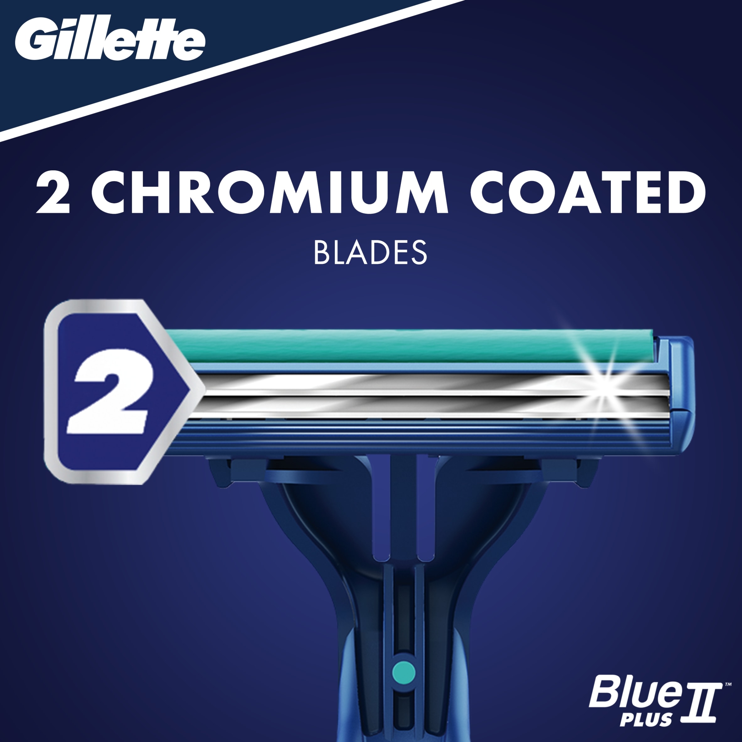 Gillette Blue II Plus Slalom Men's Disposable Razors 8 Pack thumbnail 5